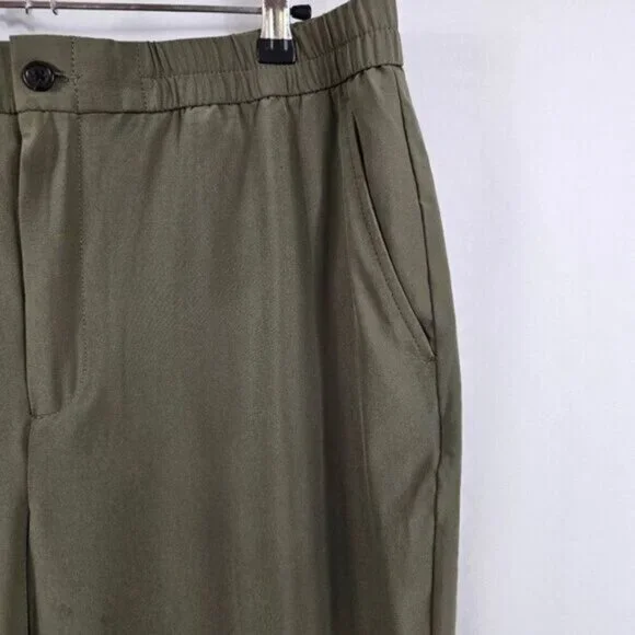 Banana Republic Lightweight Pants In Olive Green - Size L - Picture 4 of 8